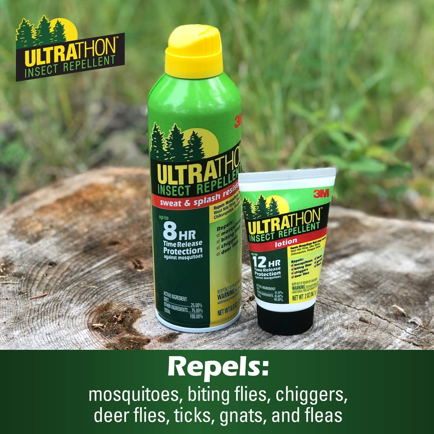 3M Ultrathon Insect Repellent Lotion - Repels Mosquitoes, Flies, Gnats, Ticks - 2 oz