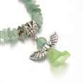 thumbnail image 3 of Natural Mixed Stone Kids Bracelets for Children's Day with Acrylic Bead and Silver Alloy Findings Lovely Wedding Dress Angel Dangle Mixed color Silver Inner Diameter: 39mm, 3 of 4