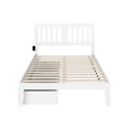 thumbnail image 4 of AFI Tahoe Full Solid Wood Storage Bed with USB Charger in White, 4 of 9