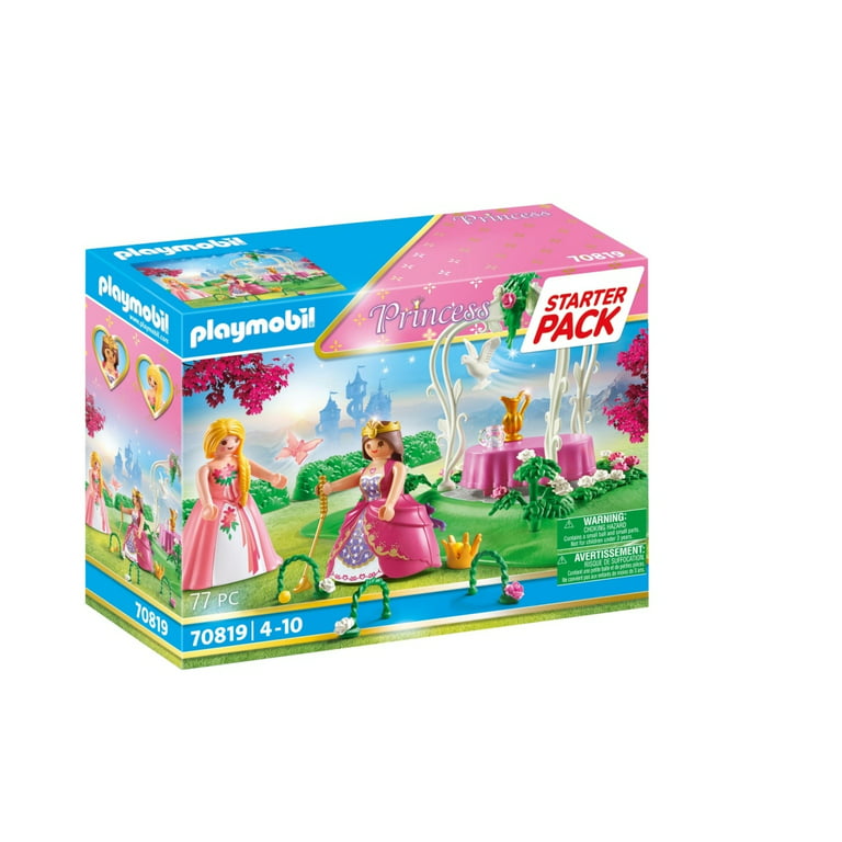 PLAYMOBIL Starter Pack Princess Garden Action Figure Set, 77 Pieces 