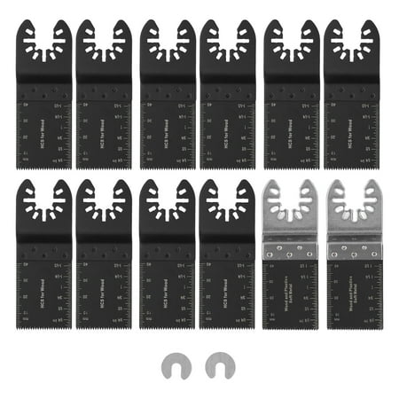

Oscillating Saw Blade Universal Saw Blade Multitool Blade Multitool Saw Blade Oscillating Blade 14Pcs Oscillating Saw Blade 34mm High Carbon Steel Multitool Tool Set Kit For Wood