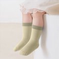 thumbnail image 6 of Baby Toddler Socks Cotton Crew Socks For Boys Girls Color-blocked Socks Infants First Walking Socks 0-12 Months 1T 2T 3T 4T 5T Kids, 6 of 7