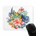 thumbnail image 2 of Gaming Mouse Pad Floral, Large Flowers Mouse Pads for Desk, Non-Slip Rubber Base Mousepad, Keyboard Mouse Mat, Desk Pad with Stitched Edges, 2 of 4