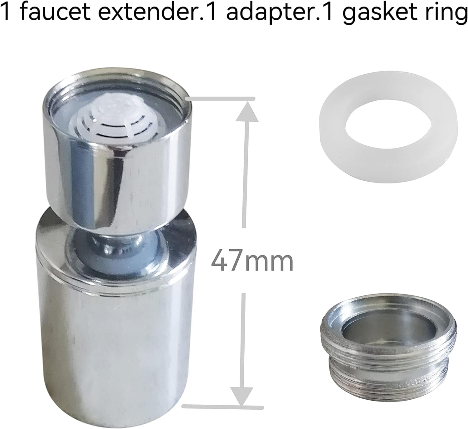 Kitchen Sink Faucet Attachment,bathroom faucet nozzle aerator,faucet extender, 360 degree swivel dual flow sprayer for sink tap head...