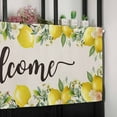 thumbnail image 6 of Lemon Farmhouse Valances for Windows Farmhouse Kitchen Curtains Valances Rod Pocket Valance Curtains for Kitchen Windows Summer Fruit Botanical Beige Burlap Window Valances for Bathroom 54"x18", 6 of 6