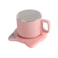 thumbnail image 5 of Electric Coffee Warmer Button Portable Tea Warmer for Household Beer Coffee Pink, 5 of 8
