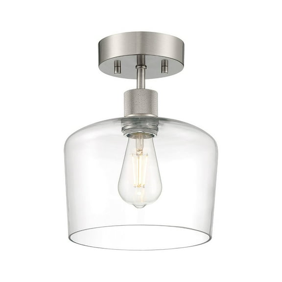 Access Lighting Chardonnay LED Semi-Flush in Brushed Steel Color