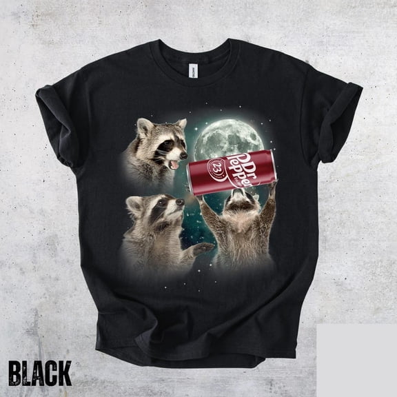NODB Cool Animal Graphic Tee, Fun Animal Lover Shirt, Dr Pepper Funny T-Shirt BLACK Unisex S-5XL Hot Trending Shirt, Vintage Birthday Gift