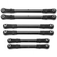 thumbnail image 1 of Adjustable Front & Rear Pull Rod Link Tie Rod Steering Rod for Hoss/Slash/ 4WD RC Car Upgrade Parts, 1 of 5