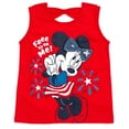 thumbnail image 5 of Disney Minnie Mouse Big Girls Tank Top and Chambray Shorts Outfit Set Red Fireworks / Stars 10-12, 5 of 5