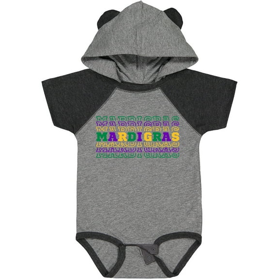Inktastic Mardi Gras Mirror Words Boys or Girls Baby Bodysuit