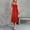 Red, variant on LIZUOJUN Under $4 Nightgowns For Women Camisole Dress Slip Nightdress Silky Satin Spaghetti Strap V Neck Loose Fit Mid Long Solid Color Multi Season Home Loungewear L