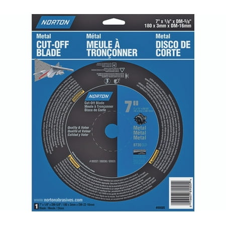 

2PC Norton 07660789005 7 By 1/8 By 5/8 Metal Type 1 Circular Saw