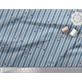 thumbnail image 3 of Soimoi Gray Heavy Satin Fabric Ring & Stripe Printed Craft Fabric by the Yard 54 Inch Wide, 3 of 3
