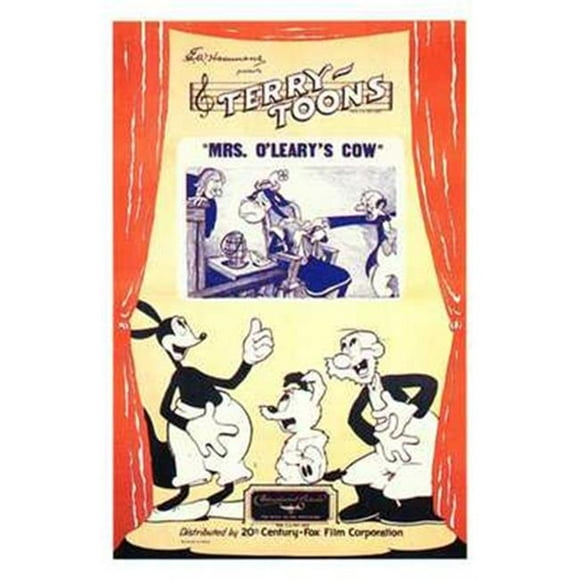 Posterazzi MOV197799 Mrs O Learys Cow Movie Poster - 11 x 17 in.