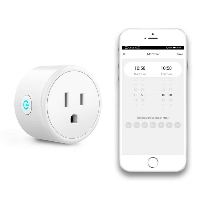 Mini Smart Plug WiFi Socket Can Be Used with Alexa Google Assistant To Realize Remote Control