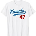 thumbnail image 1 of Kamala 47 Baseball Style Kamala Harris 2024 President 47 T-Shirt - Black - 2XL, 1 of 2