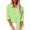 Mint Green, variant on Womens Color Button Shirts V Neck Loose Blouse Longt Sleeve Casual Work Tunic Tops with Pocket