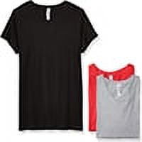 Marky G Apparel Short Sleeve V-Neck Solid T-Shirt (Women's) 3 Pack