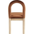 thumbnail image 5 of Meridian Furniture Conrad Cognac Velvet Dining Chair, 5 of 10