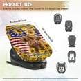 thumbnail image 6 of KUIFORTI Car Seat Sun Shade Cover, Highland Cow Sunflowers USA Flag Car Seat Cover Toddler Car Seat Accessories Keeps Baby's Carseat at Cooler Temperature, Blocks Out Heat & Sun UV Covers, 6 of 7
