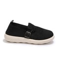thumbnail image 2 of Rexoro Women's Slip-On Flats Breathable Knit Lightweight Comfortable Daily Casual Walking Shoes Black 6, 2 of 7