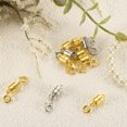 thumbnail image 4 of Uxcell 6 Pack Magnetic Necklace Clasps and Closures, 0.7" x 0.2" Gold and Silver Plated Jewelry Clasps Converters Magnetic Clasp Converter Jewelry Findings for DIY Jewelry Making, Gold, 4 of 6