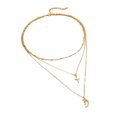 thumbnail image 2 of Jusqu'à 65% de Réduction sur les Colliers SMihono pour Femmes Collier Personnalisé Simple à Feuilles Creuses Multi-Couches Perles Rondes Strass, 2 of 4