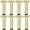 Gold, variant on 6 Inch /15cm Metal Furniture Legs, Btowin VCF 8Pcs Glod Adjustable Furniture Support Feet(Max Adjustable Height 15mm), DIY Replacement Dresser Legs for Cabinet Table Sofa Couch Desk Kitchen Cupboard