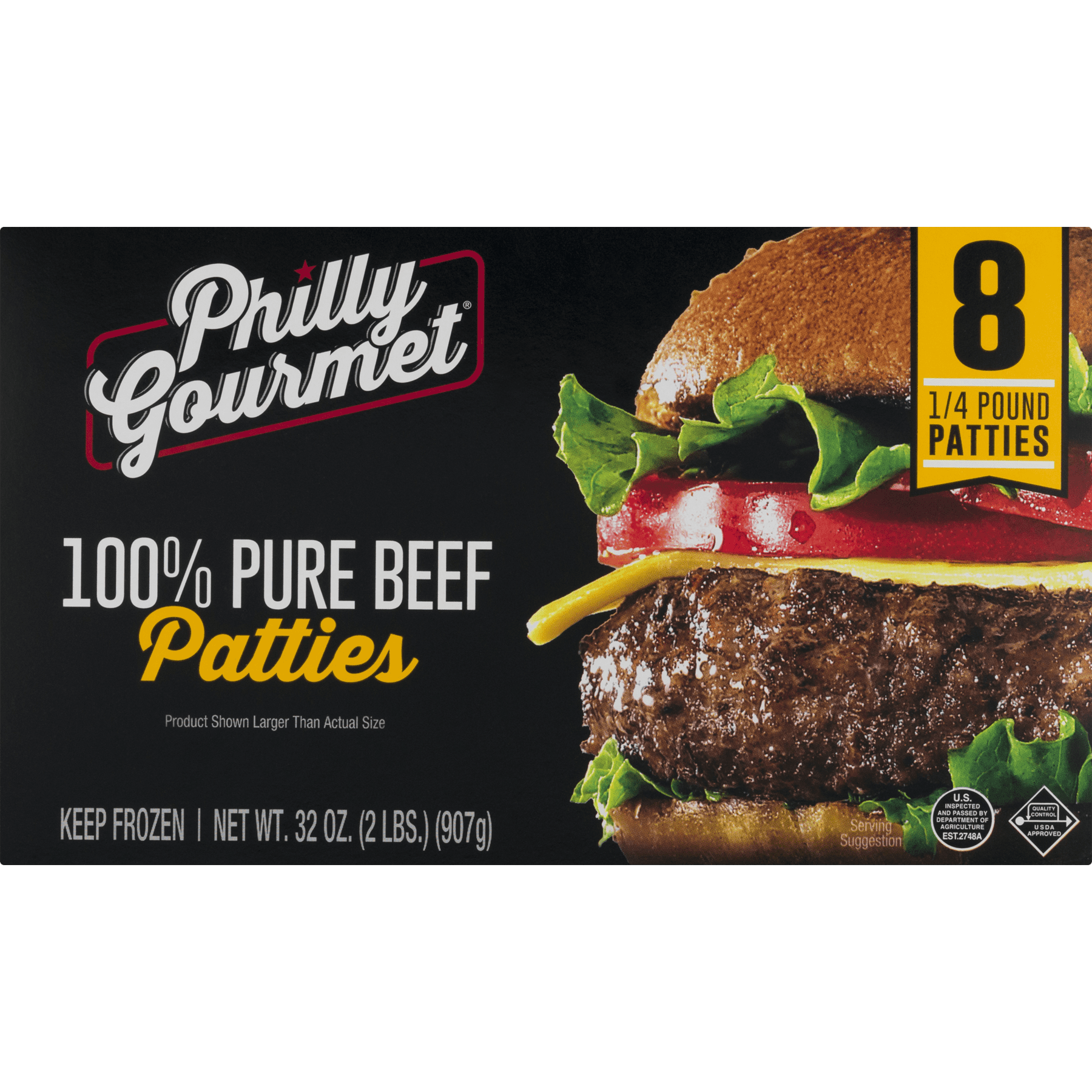 Philly Gourmet Pure Beef Patties, 2lbs