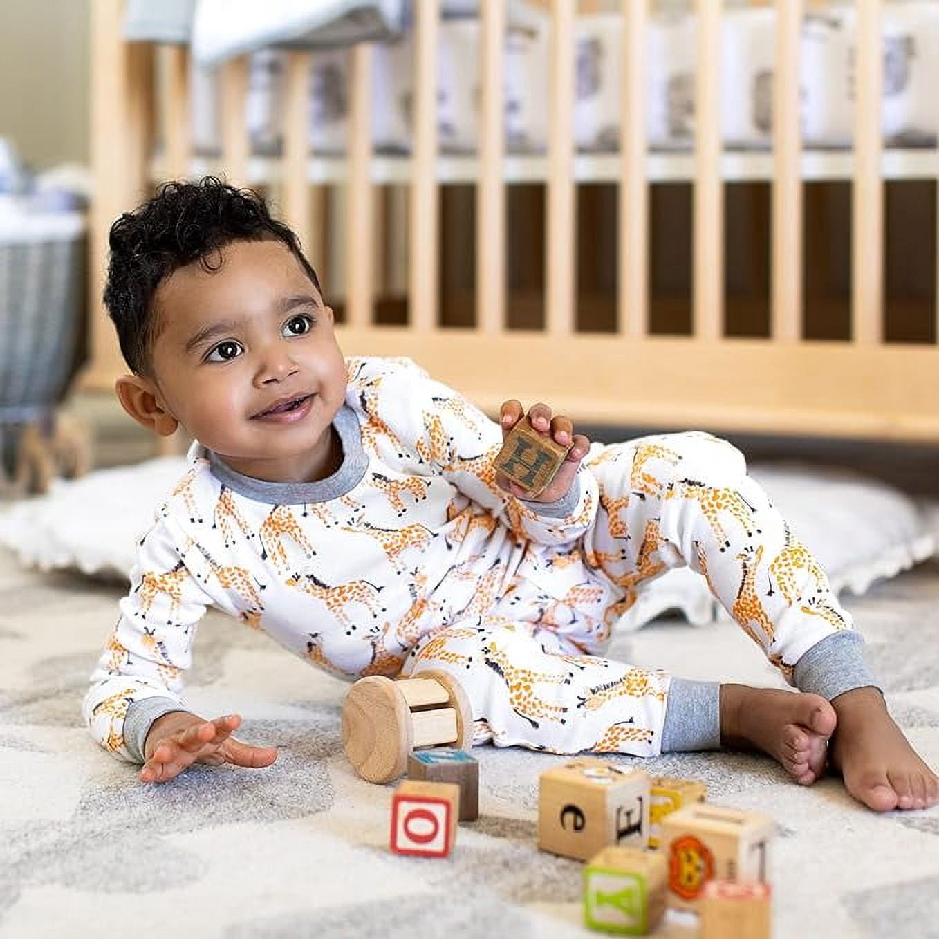 Burt's Bees Baby Organic Cotton Baby & Toddler Boy Pajama Set, 2- Piece, Sizes 12 Months-5T