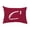 Red, variant on Simply Daisy, 14" x 20" Football Cranberry Abstract Decorative Outdoor Pillow