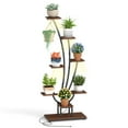 thumbnail image 1 of Gymax 62'' Tall 8-Tier Corner Metal Plant Shelf for Multiple Plants Living Room Balcony, 1 of 8
