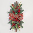 thumbnail image 4 of 2023 Christmas Garland for Stairs, Christmas Stair Garland with Led Light String, Christmas Staircase Swag, Christmas Decorations, 4 of 5