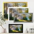 thumbnail image 4 of Designart 'Subtle Sunset Light Through The Trees II' Lake House Framed Art Print, 4 of 4