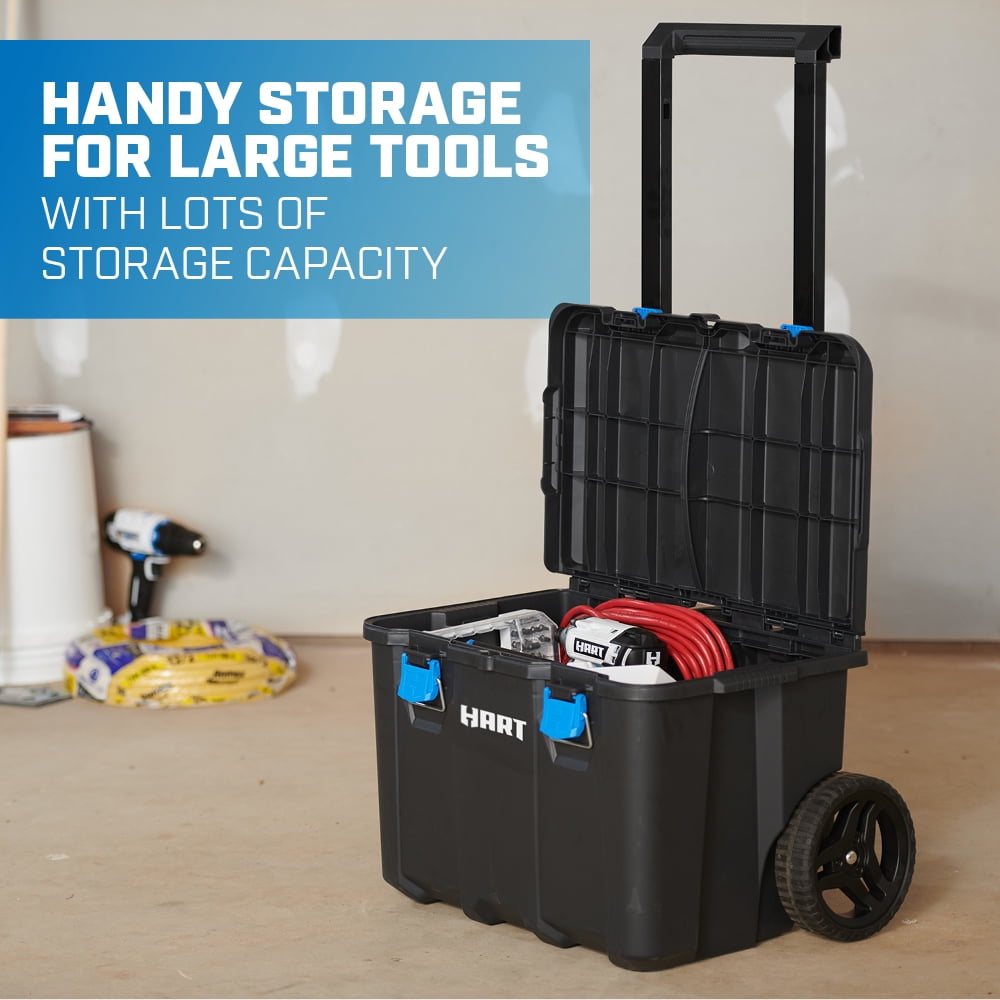 HART Stack Cart, Mobile Tool Box for Hardware Storage, Fits 7 Parts Modular Storage System And Suits HART Power Tools - 1