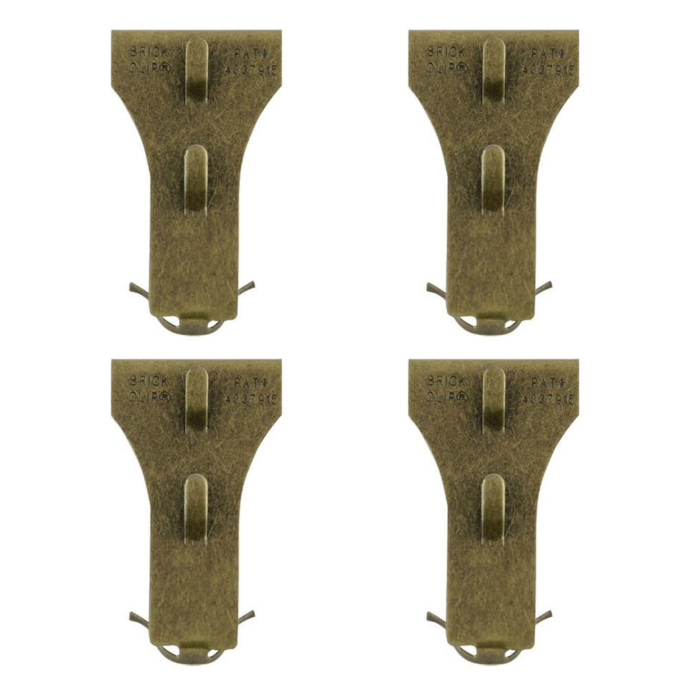 4-Pack Fits Brick 2-1//8 to 2-1//2 in Height Adams Brick Clip Hooks