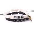 thumbnail image 1 of shiyou-Couples Bracelets, Personalized Matching Bracelets for Couples His and Hers, Handmade Rope Braided Rhinestone, Stainless Steel Bracelets for Lover, 1 of 4