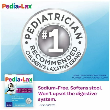 Fleet Pedia-Lax Liquid Glycerin Suppositories 6 Each
