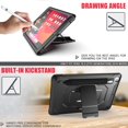 thumbnail image 3 of Dteck Case for iPad 10.2" 8th Generation (2020 Released) ,Shockproof 3-Layer Protection Rubber iPad 7th Gen 10.2" 2019 Cover Shoulder Strap Hybrid PC Kickstand Case Without Screen Protector,Black, 3 of 7