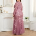 Womens Plus Size Embroidered Tulle Evening Dress Elegant Mermaid Formal