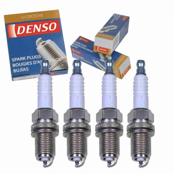 4 pc DENSO 3165 Standard U-Groove Spark Plugs for 18823-08071 22401-20J07 22401-53J07 K22PR-U Ignition Wire Secondary Fits select: 2012-2013 VOLKSWAGEN JETTA, 2011-2016 AUDI Q5