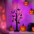 thumbnail image 3 of Árbol artificial con forma de encavy, 2 unidades, 61 cm, color negro, árbol LED para Halloween, 3 of 7