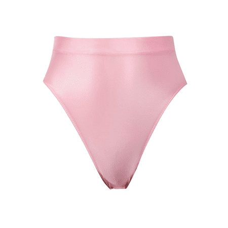 Fulorrnie Underwear for Women High Waisted Seamless Comfort Breathable Panties Thong Stretchable Banded Waist Elastic Panty  Pink  XL