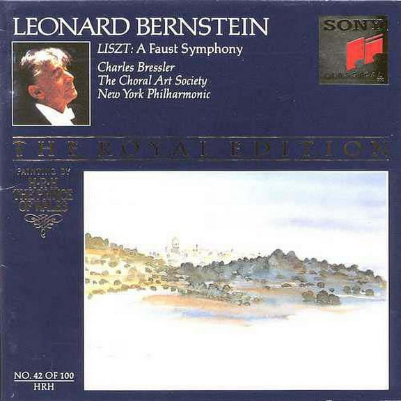 Liszt: A Faust Symphony (CD) by Charles Bressler (tenor), Washington Choral Arts Society (choir, chorus), New York Philharmonic, Leonard Bernstein (conductor)