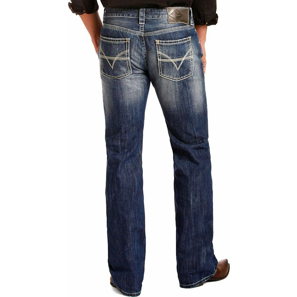 Rock & Roll Cowboy Rock & Roll Cowboy Men's and Denim Blue Pistol V