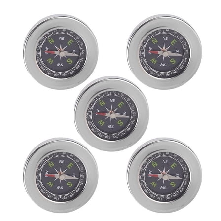 JZROCKER Stainless Pocket Compasses, Round Mini Compasses Accurate Compasses for Hiking