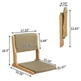 thumbnail image 2 of Silla de suelo plegable HollyHome 45x49x46 cm gris oscuro, 2 of 9