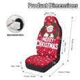 thumbnail image 6 of POLERO Christmas Snowman Print Car Seat Cover for Automobile, Elastic Back High Back Car Seat Cover Easy to Install Polyester Fabric Car Seat Covers, 6 of 12