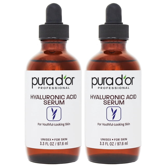 Sérum PURA D'OR Ácido Hialurónico 200 ml x2 (400 ml) antienvejecimiento